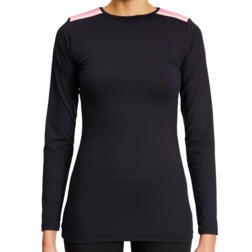 NWT BOOM BOOM ATHLETICA Slalom L/S Tee Black Multi